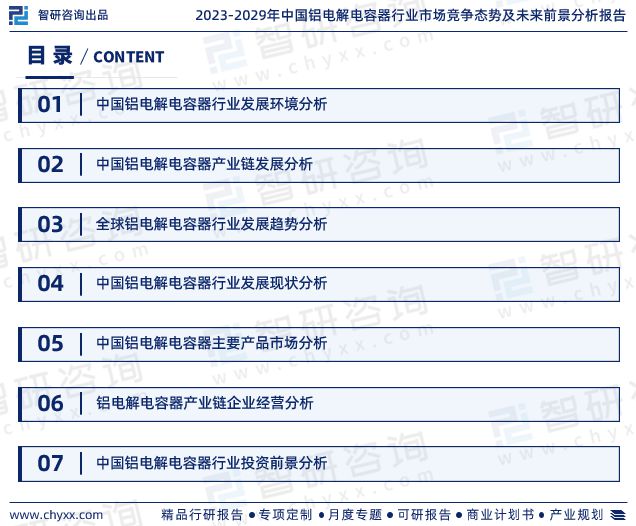 米乐 M6米乐中国铝电解电容器行业市场运行动态及投资潜力分析报告（2023版）(图2)